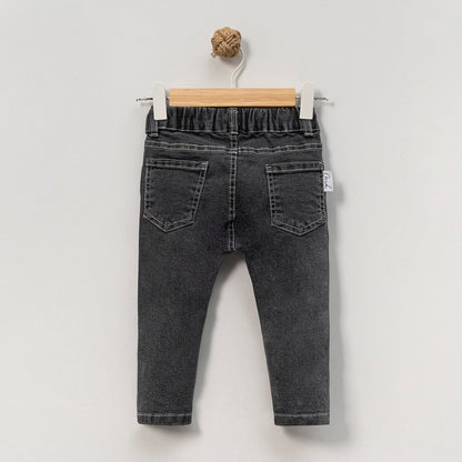 Süße Mädchen Jeans mit Schleifen-Stickerei | In 2 Farben erhältlich