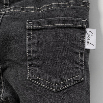 Süße Mädchen Jeans mit Schleifen-Stickerei | In 2 Farben erhältlich