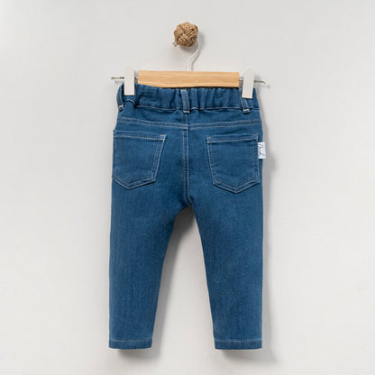 Süße Mädchen Jeans mit Schleifen-Stickerei | In 2 Farben erhältlich