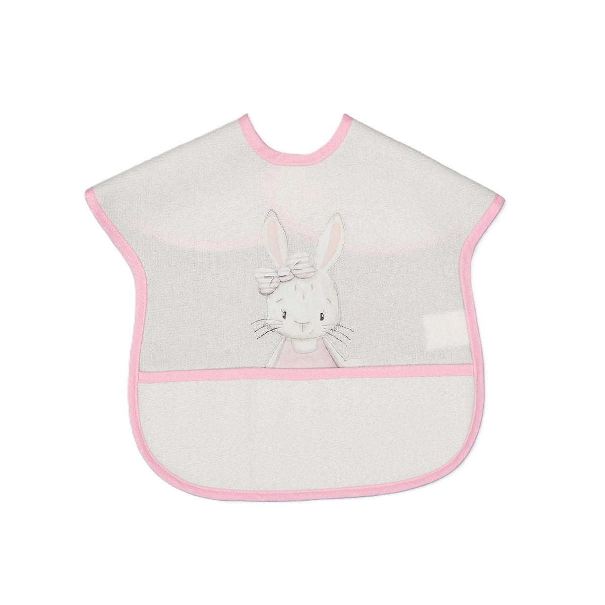 Babymädchen Lätzchen | Poncho-Lätzchen mit Häschen-Motiv 🐰