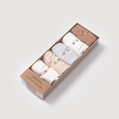 5er-Pack Baby Höschen mit Fuß 🍼 | Unisex | Weiche Baumwolle
