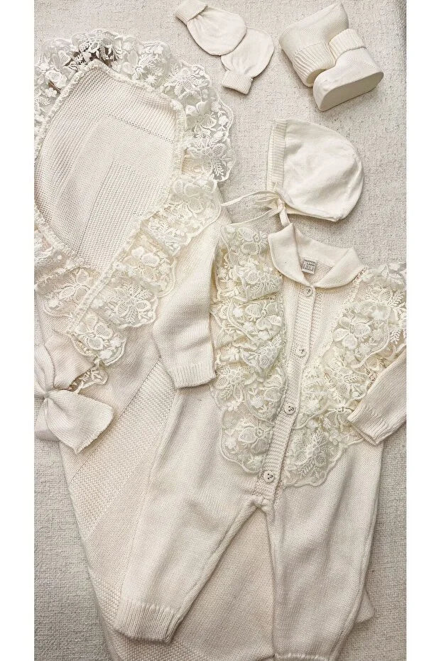 Erstlingsset Nipperland Creme Spitze