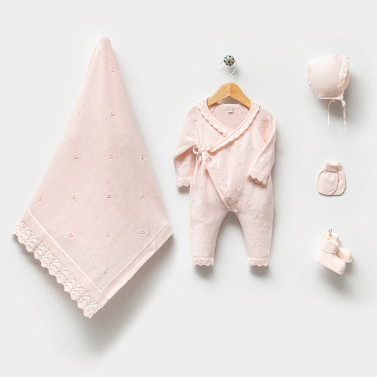 Erstlingsset Nipperland 5-teilig Rosa