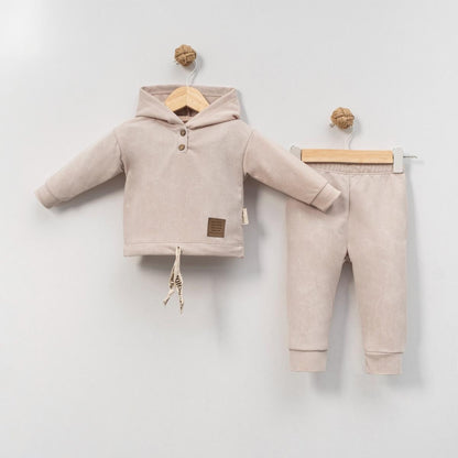 Baby Jungen Jogging Set mit Hoodie – 2-teilig, in 2 Farben erhältlich