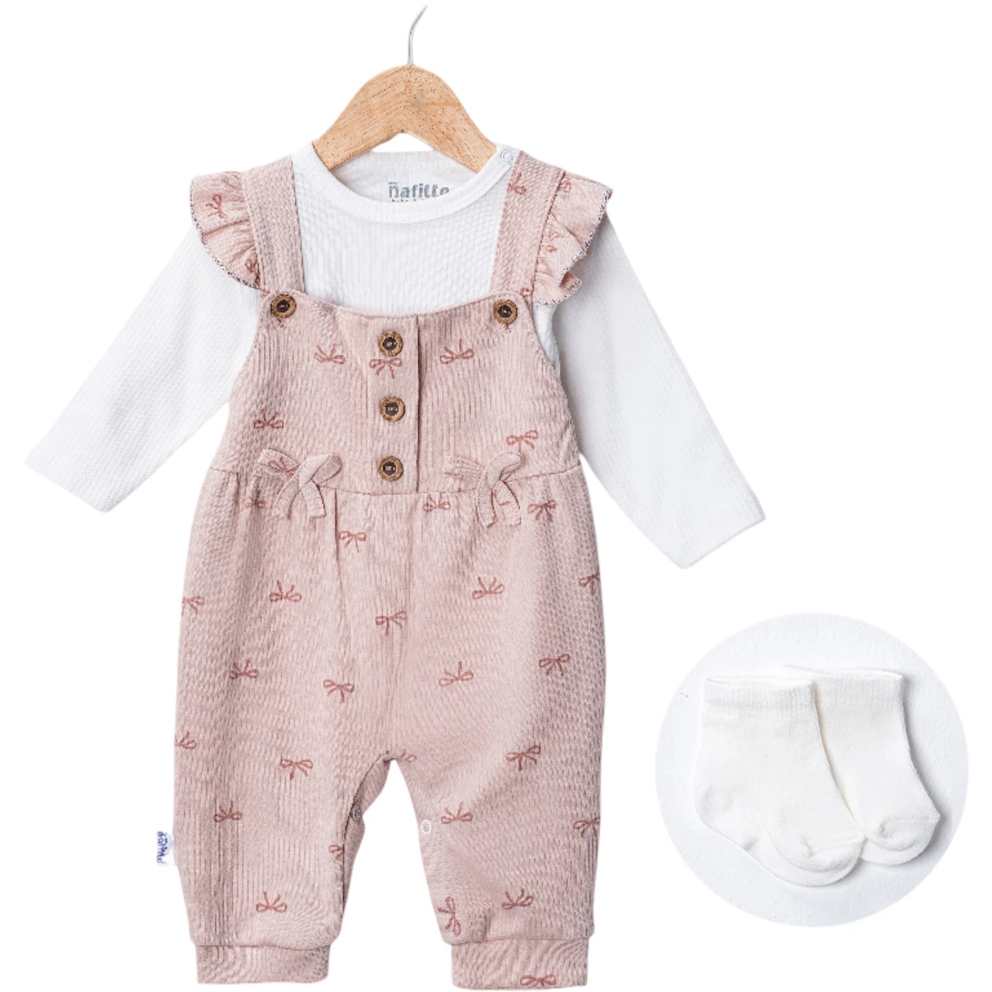 Baby Outfit Set Schleifen