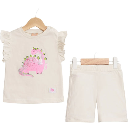 Baby Mädchen Set Dino 2-teilig