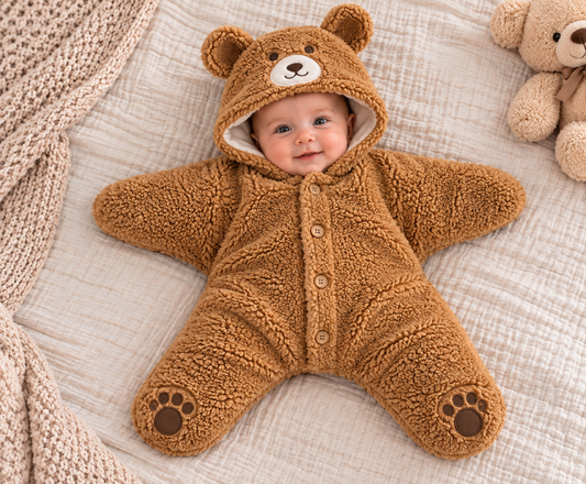 Baby Overall Wellsoft Bärenohren