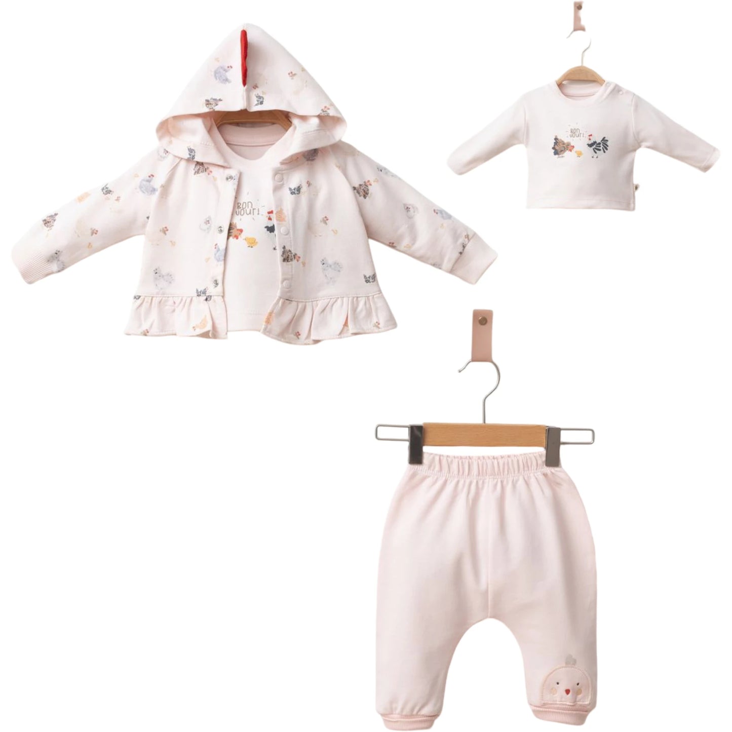Baby KombiSet mit Hühnchen Motiv