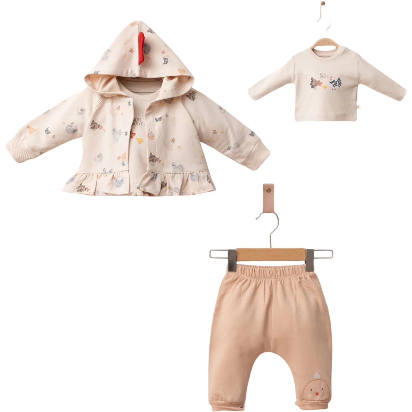 Baby KombiSet mit Hühnchen Motiv