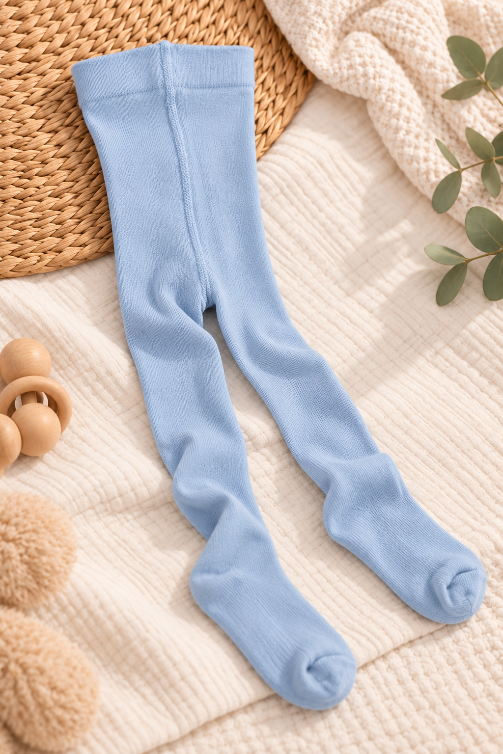 Kinder Strumpfhose – in Grau, Blau & Weiß – Größe 98–110
