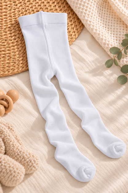 Kinder Strumpfhose – in Grau, Blau & Weiß – Größe 98–110