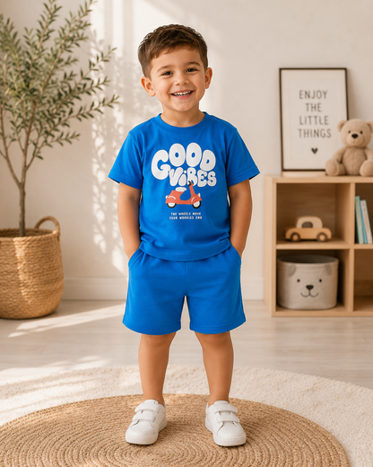 Shorts-Set Baumwolle Good Vibes