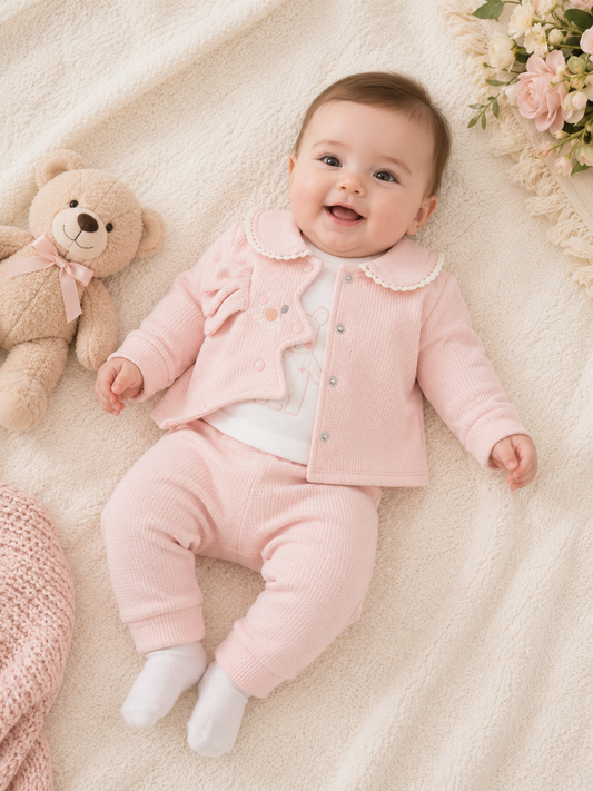 Baby-Set 3-teilig Schleifen