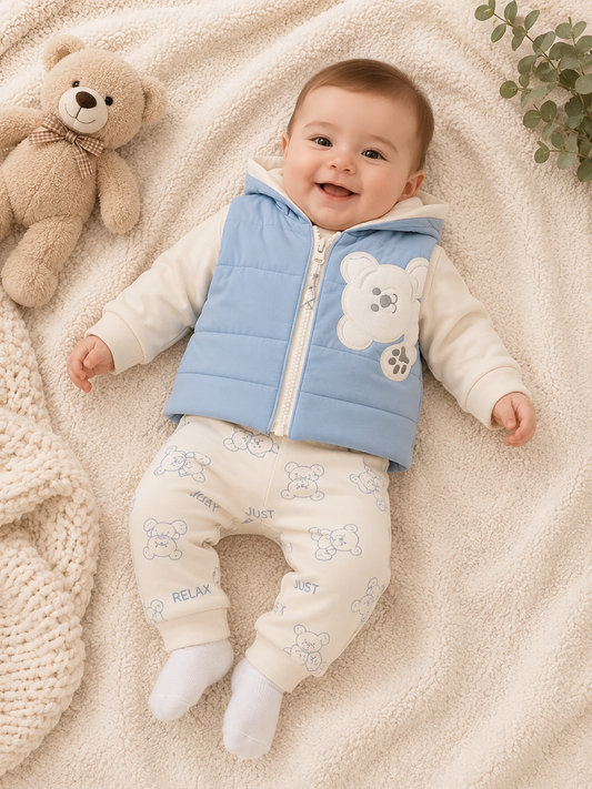 Baby-Set 3-teilig Bärenmotiv