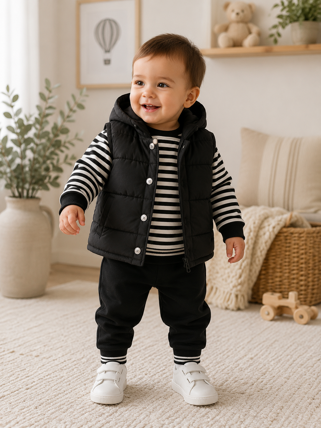 Baby-Set 3-teilig Streifen