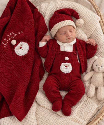 Merry Christmas – 5-teiliges Strick-Set von Nipperland Rot