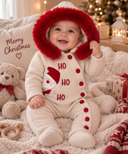 Ho Ho Ho – Weihnachts-Strickoverall von Nipperland