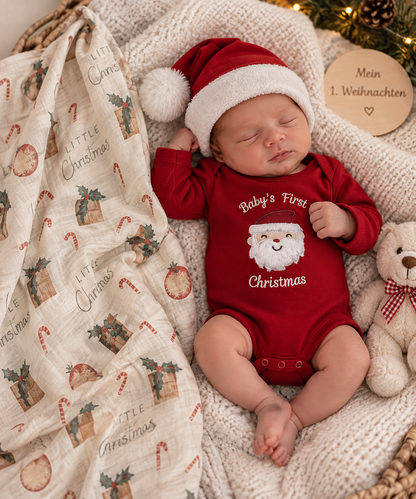 Baby’s First Christmas – 3-teiliges Set von Nipperland Rot