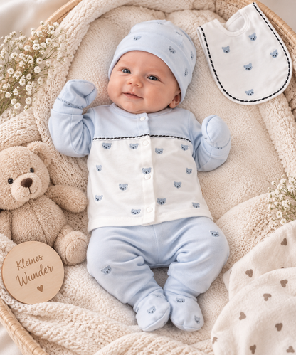 Erstlingsset Blau Bärchen