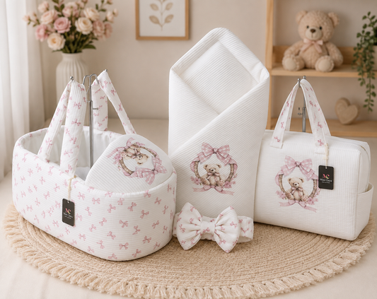 Babytragetasche Set Schleifenbär
