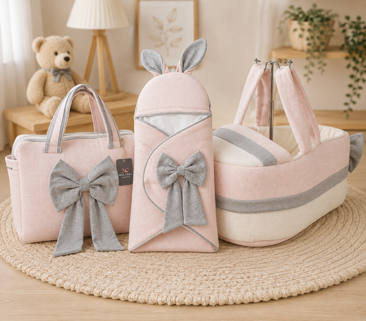Babytragetasche Set Schleife