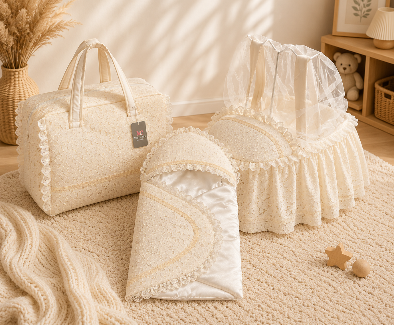 Babytragetasche Set Spitze