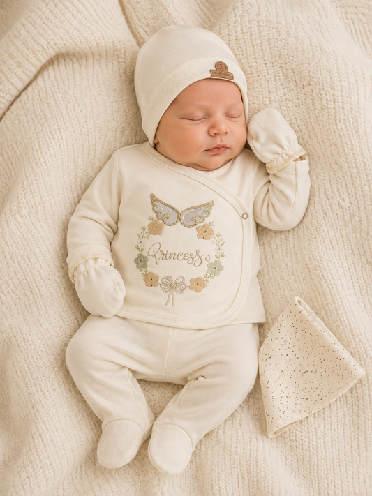 Erstlingsset Baumwolle Prince Princess