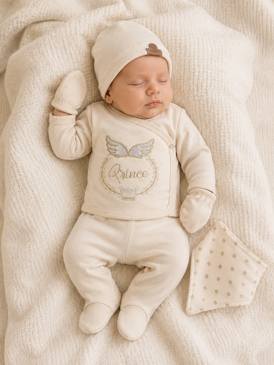 Erstlingsset Baumwolle Prince Princess