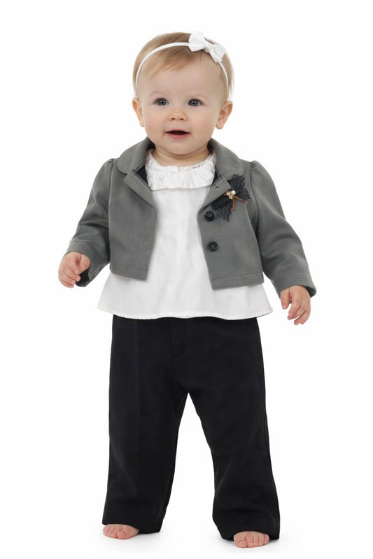 Babymädchen Outfit Set – elegant & zeitlos (3-teilig) 👶🎀