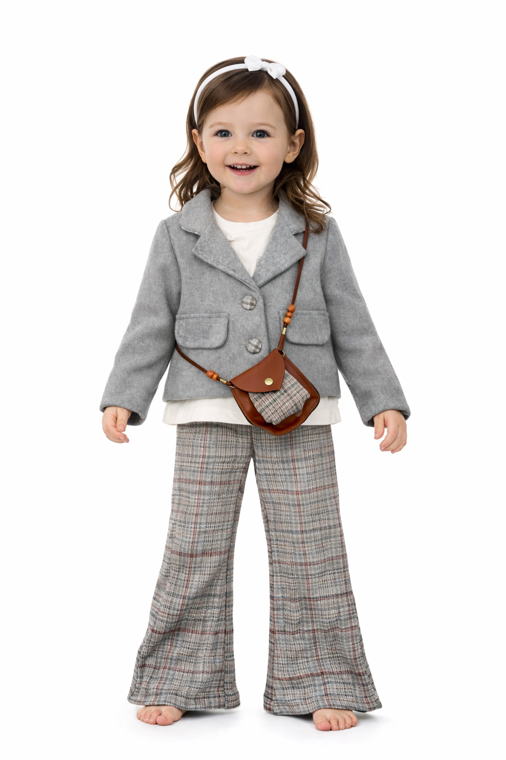 Mädchen Outfit Set – elegant & stilvoll (4-teilig) 🤍🎀