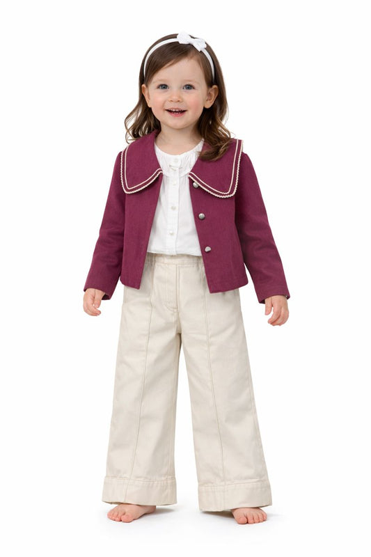 Mädchen Outfit Set – elegant & zeitlos (3-teilig) 🎀🤍