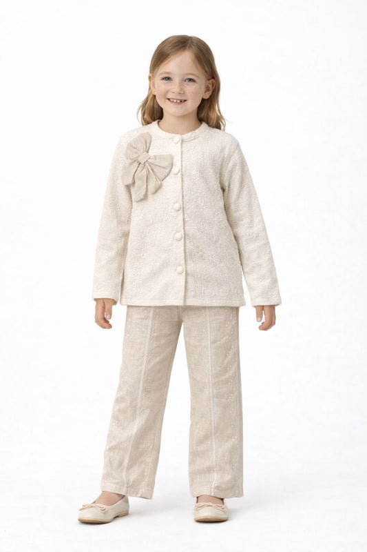 Babymädchen Outfit Set – elegant & zeitlos (3-teilig) 👧🤍