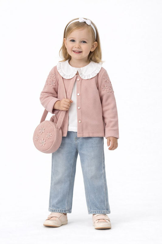 Mädchen Outfit Set – stilvoll & süß (4-teilig) 👧🤍