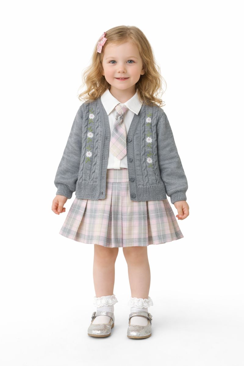 Babymädchen Outfit Set – elegant & zeitlos (4-teilig) 👧🎀