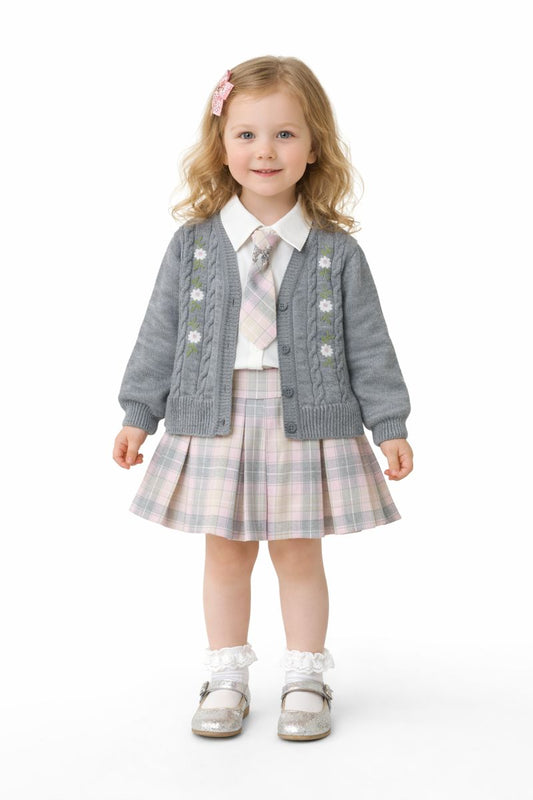 Babymädchen Outfit Set – elegant & zeitlos (4-teilig) 👧🎀