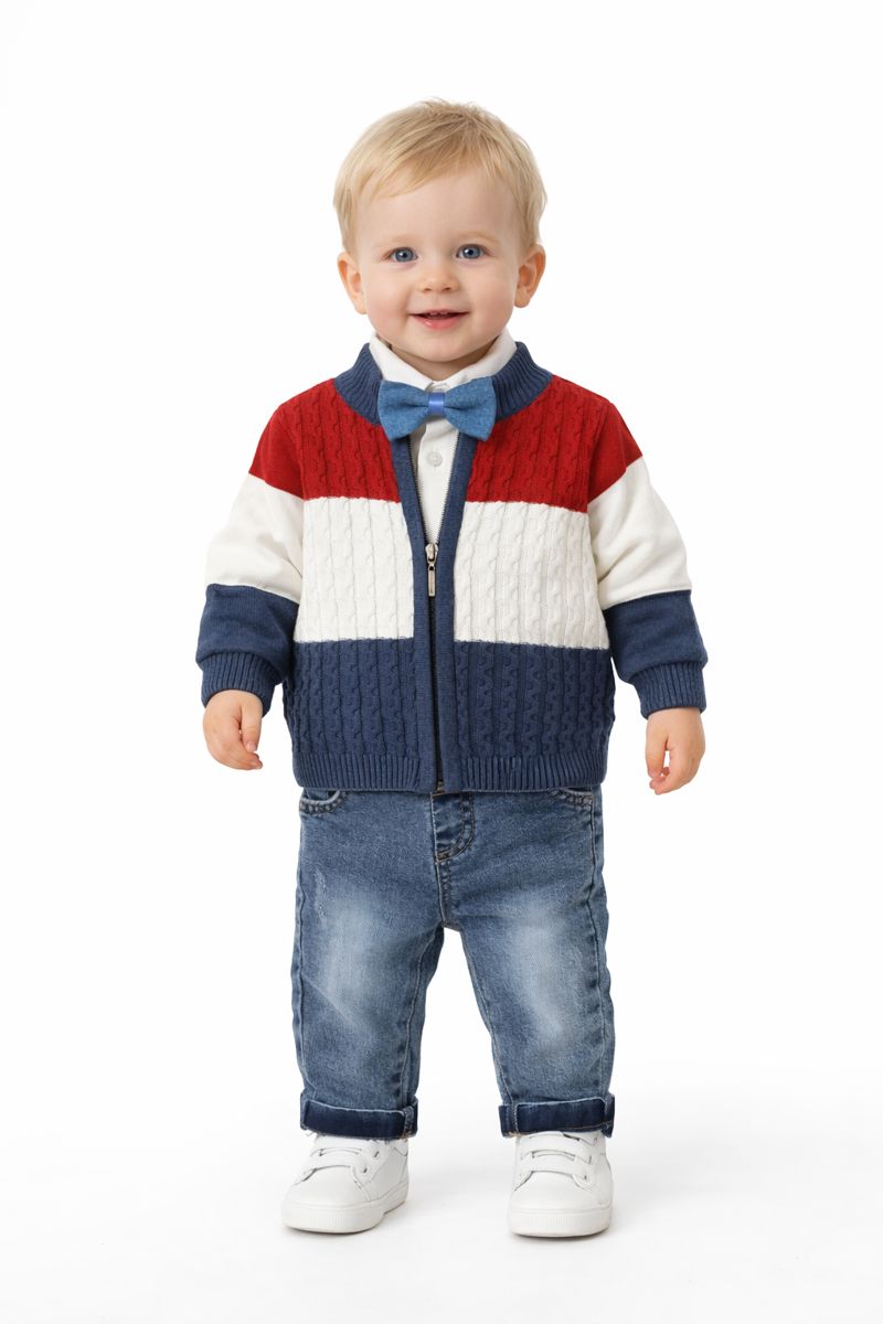 Babyjungen Outfit Set – elegant & stilvoll (4-teilig) 👶👔