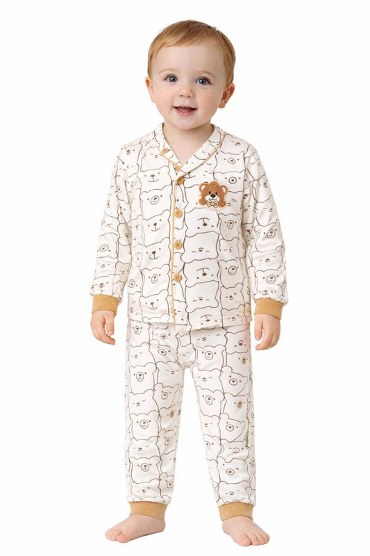 Jungen Pyjama – süßes Bärenmotiv & kuschelig weich 🐻🌙