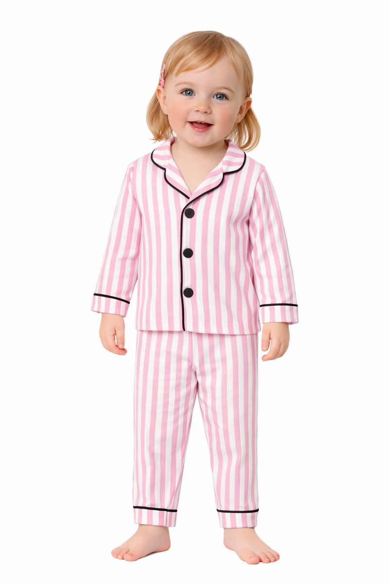 Mädchen Pyjama – gestreift & gemütlich 🌙👧