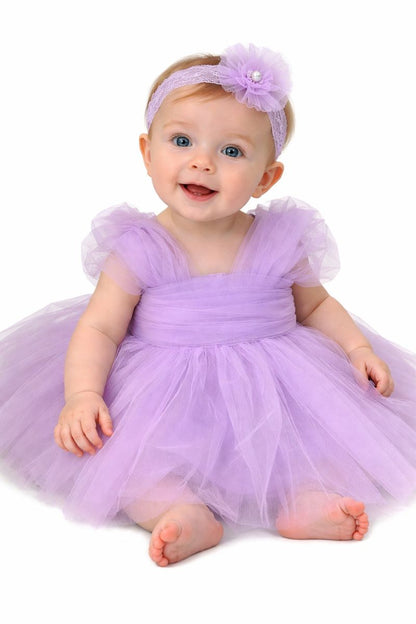 Babymädchen Tüllkleid – märchenhaft & elegant 💜👶✨