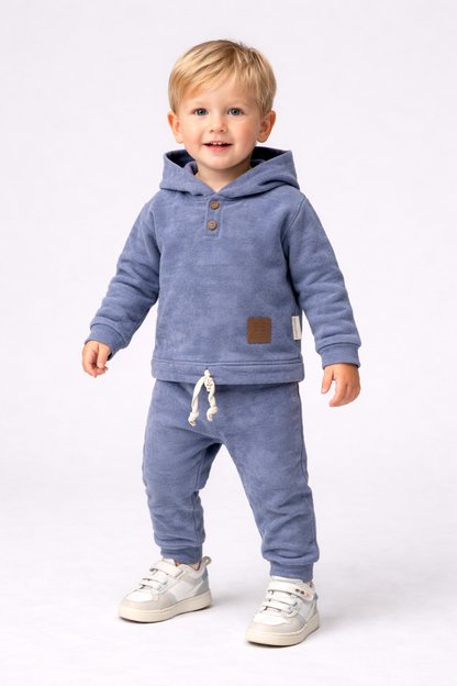 Baby Jungen Jogging Set mit Hoodie – 2-teilig, in 2 Farben erhältlich