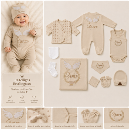 Erstlingsset Baumwolle Prince Princess