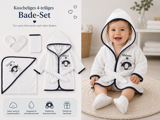 Baby Badeset Kutsche 4-teilig