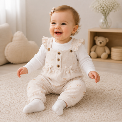 Baby Outfit Set Schleifen