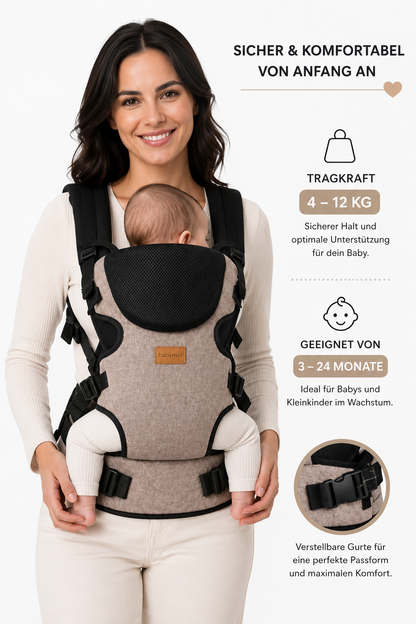 Babytrage 4–12 kg Beige