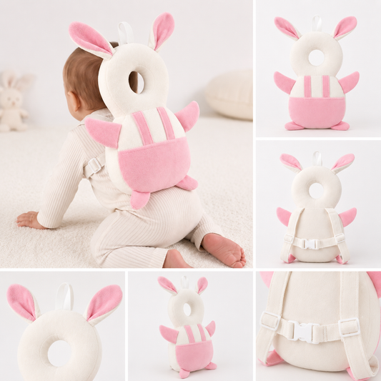 Baby Kopfschutzrucksack Hase