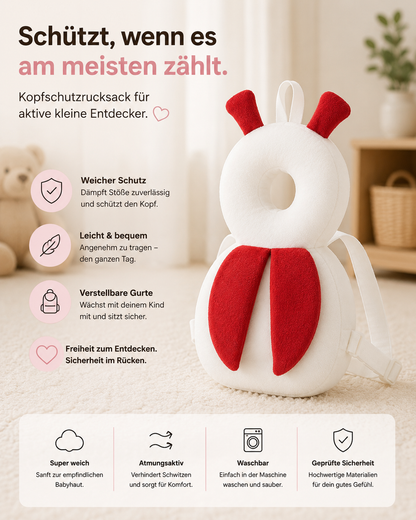 Baby Kopfschutzrucksack Marienkäfer