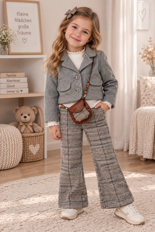 Mädchen Outfit Set – elegant & stilvoll (4-teilig) 🤍🎀