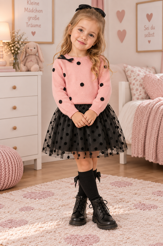 Mädchen Outfit Set – verspielt & elegant (3-teilig) 🎀👧