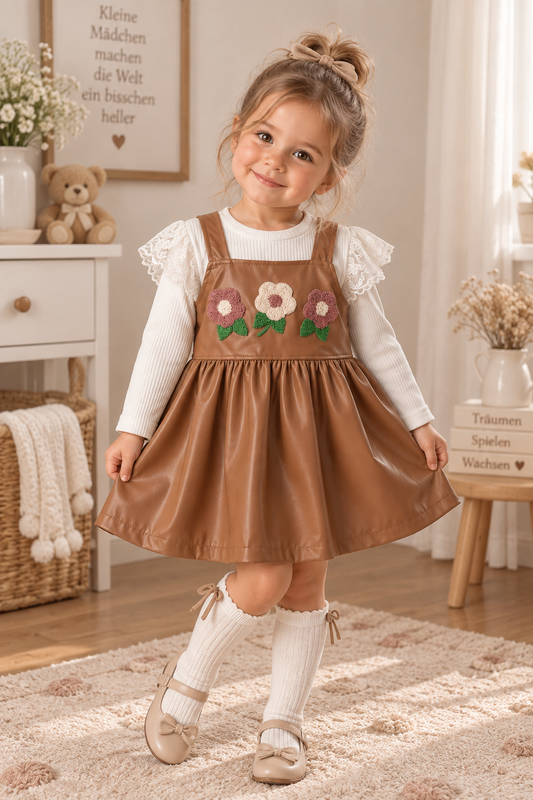 2-teiliges Outfit-Set für Mädchen – Kleid & Oberteil 🌸👧