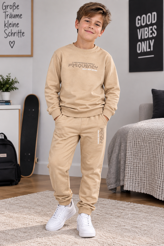 2-teiliges Jungen Outfit – Sweatshirt & Jogginghose – 100% Baumwolle